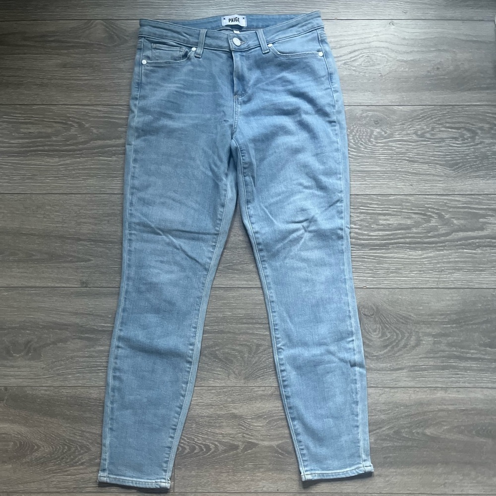 PAIGE Denim Light Blue Verdugo Ankle Skinny Stretch Jeans Size 29 Spring Classic